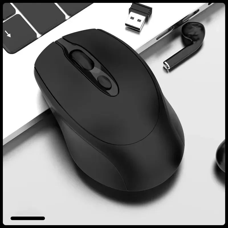 Rechargeable Wireless Mouse Dual Modes Bluetooth-compatible 2.4G USB Silent Ergonomic Mice For Laptop Pad Tablet Macbook Mause