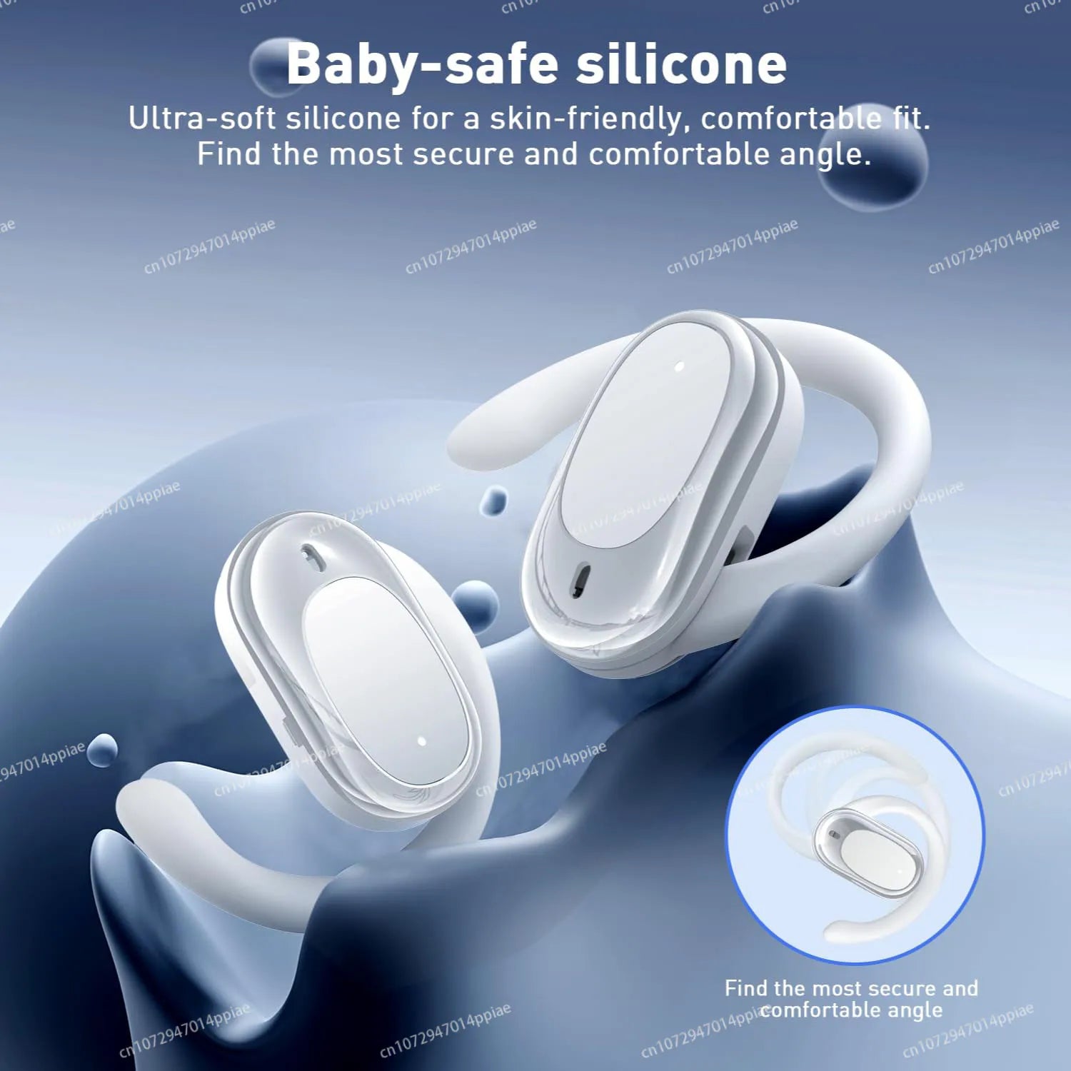 OWS Earphones Over-Ear Open-Ear Wireless Bluetooth Headphones Style Noise Cancellation Rotatable Feature With Mic Portable Audio