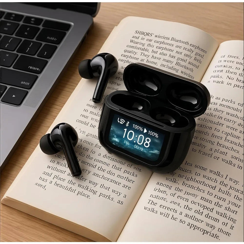 Premium Noise-Cancelling Bluetooth Earphones with Real-Time Translation and High-Fidelity Sound